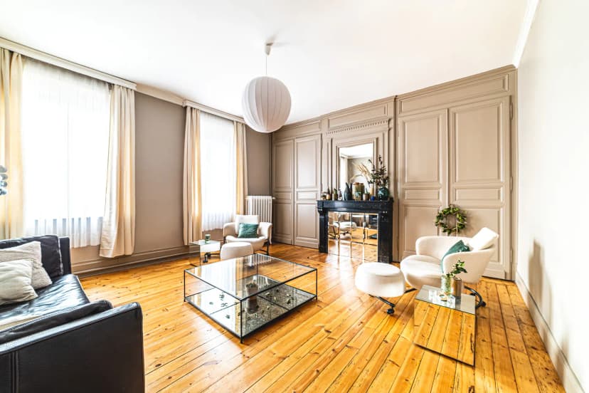 Exterior of a modern house with garden